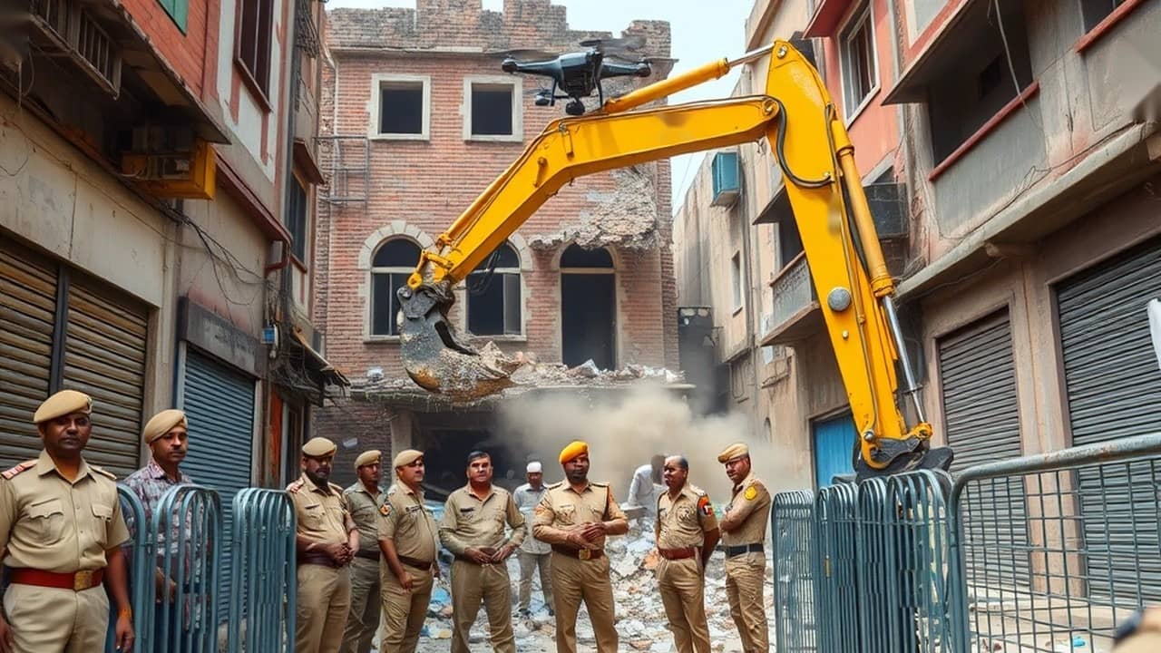Dalmandi Widening: Last Remaining Buildings Razed Under Heavy Security