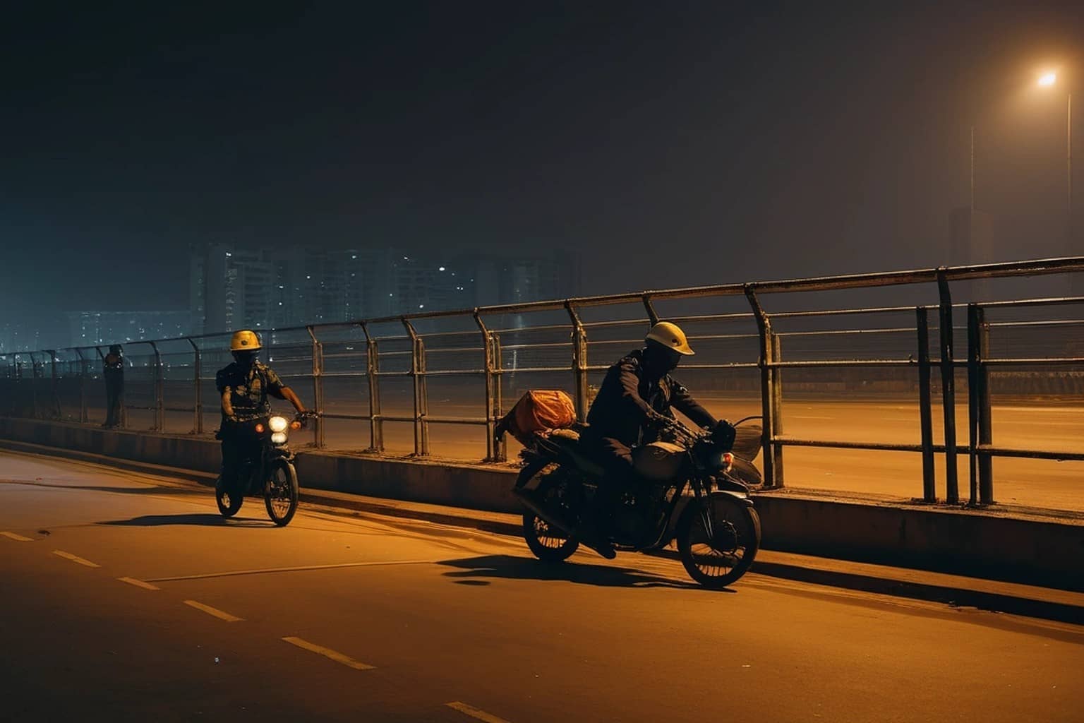 Rider Dies After Barrier Pipe Pierces Him on NH-48 Flyover