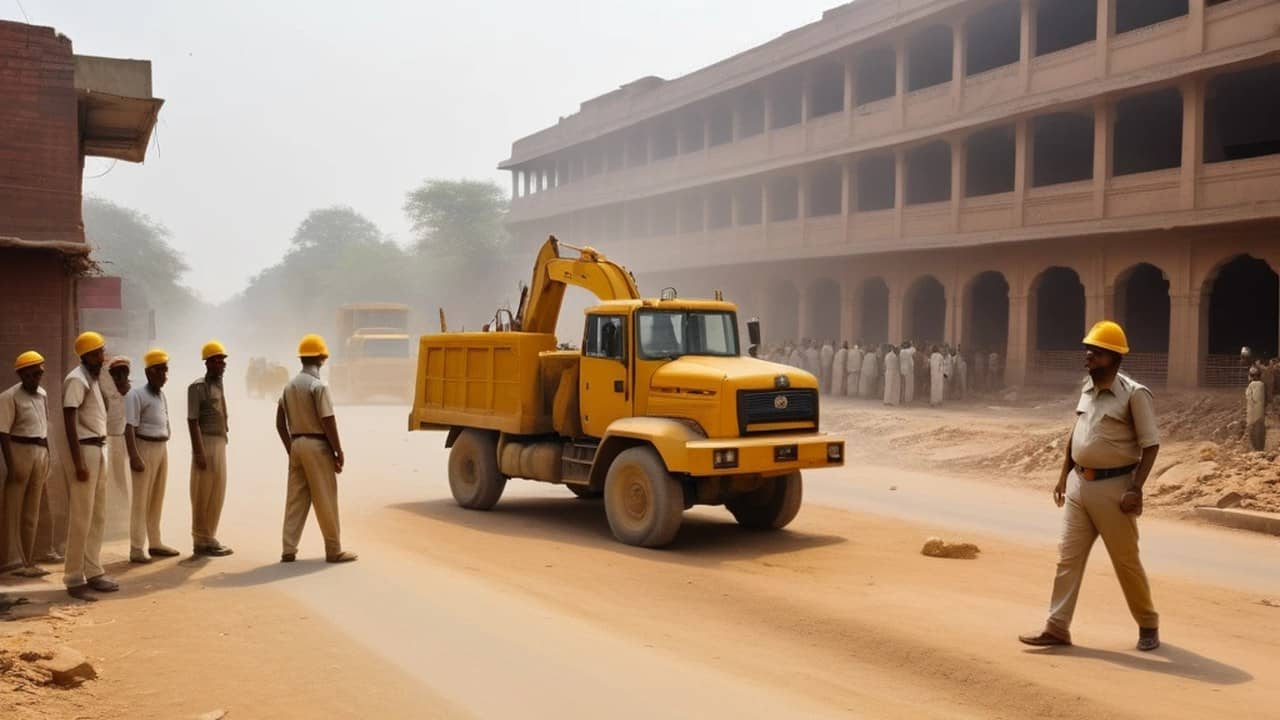 Kachahri-Sandaha Four-Lane: Ten Old Buildings Razed Between Golghar and Police Lines