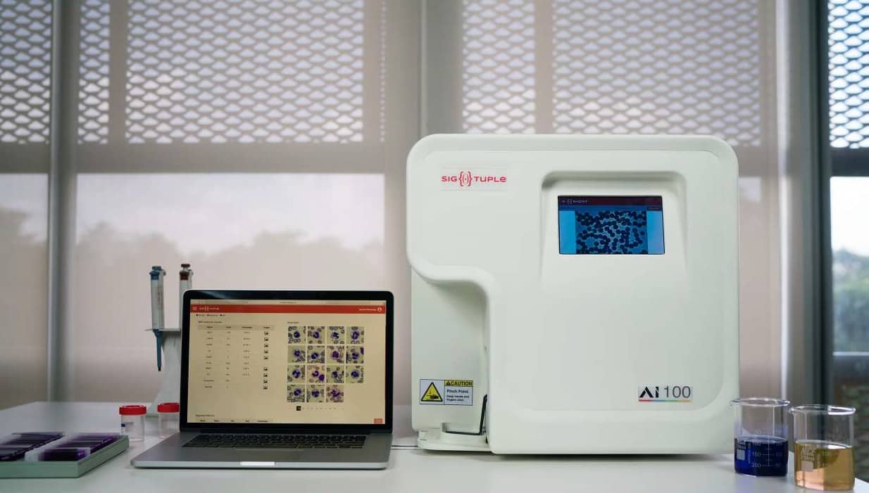 SigTuple wants robots to read blood smears: how its AI100, AS76 and SigVet work