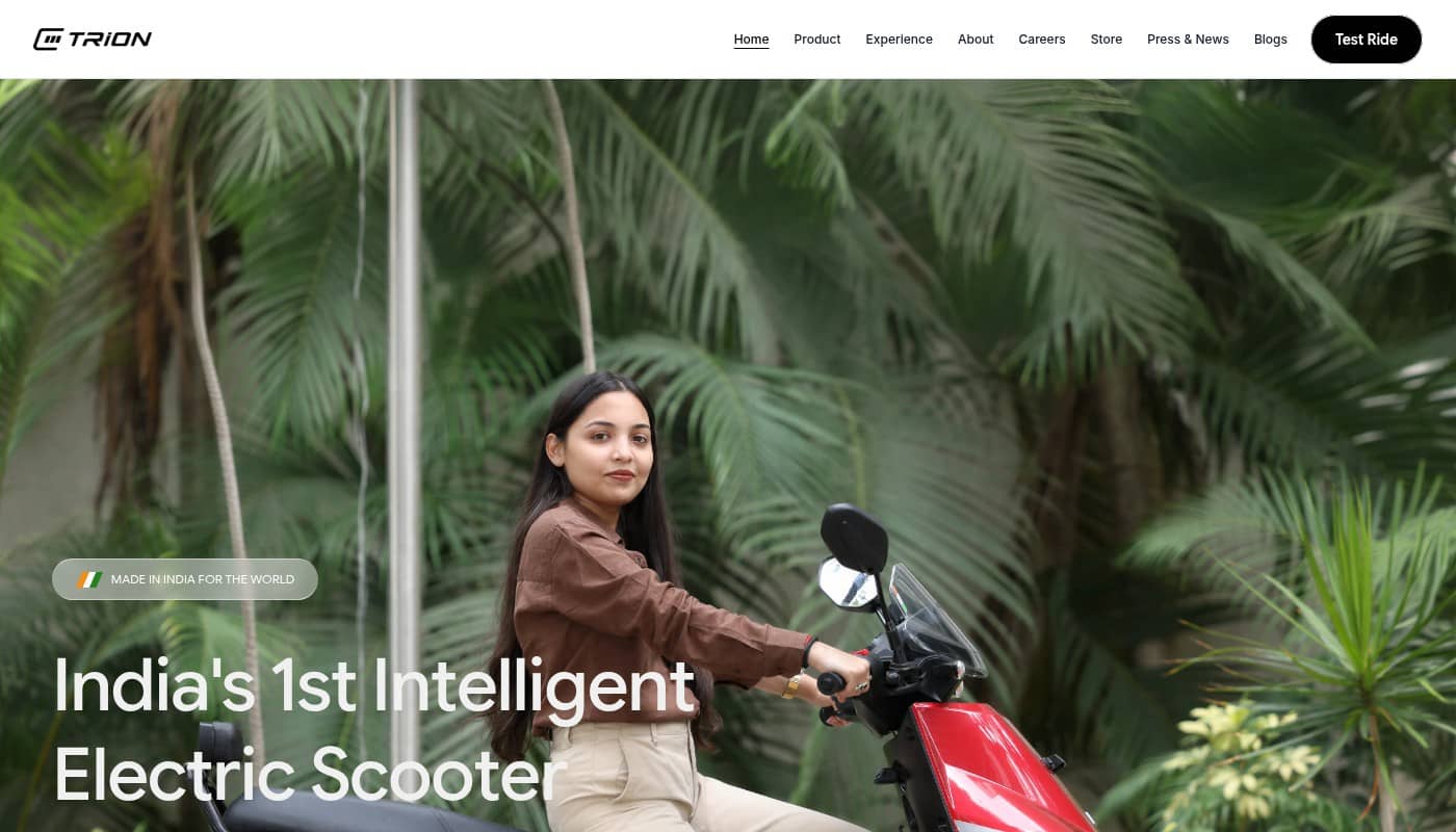 E3 Electric.AI starts E3 TRION scooter production in Hyderabad, deliveries from 7 October