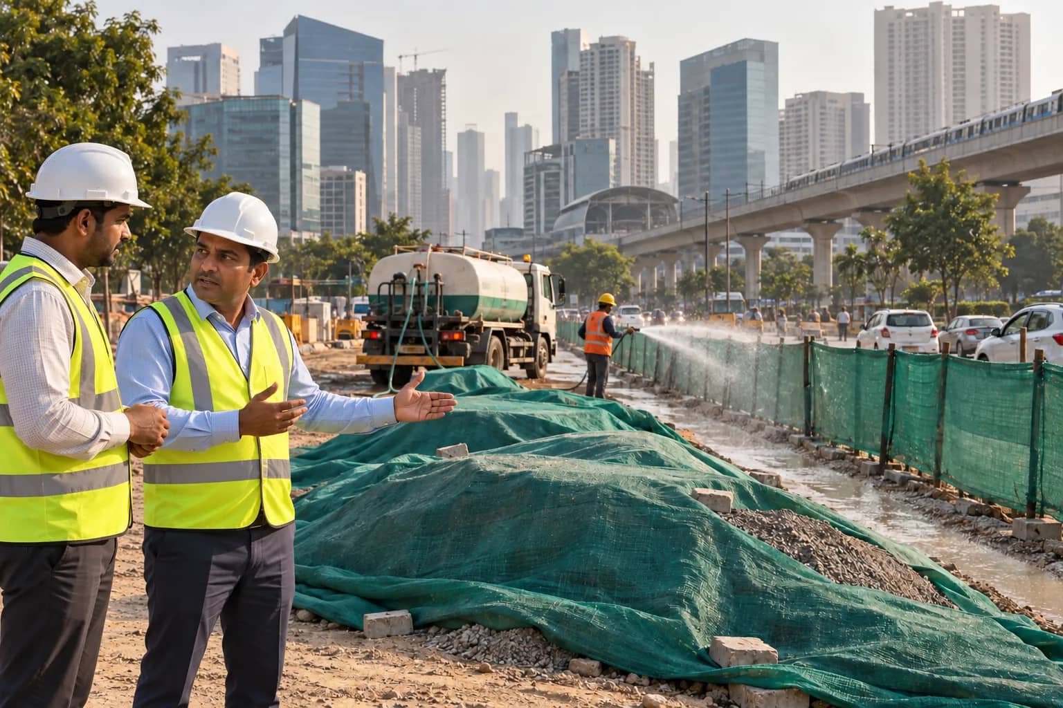 Gurugram pollution review orders weekly reports and site checks
