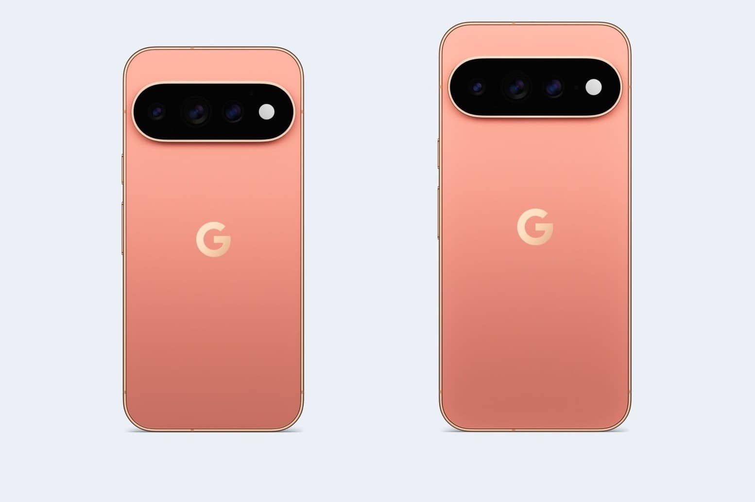 Google Pixel 11 Pro and Pixel 11 Pro XL in a peach finish