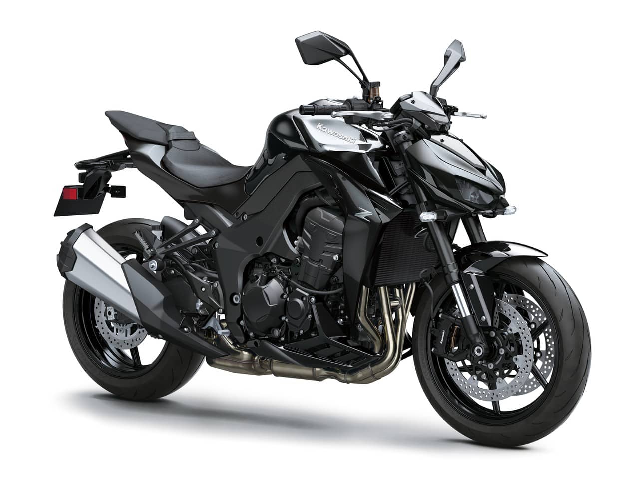 Kawasaki Z1100 naked motorcycle in black and grey