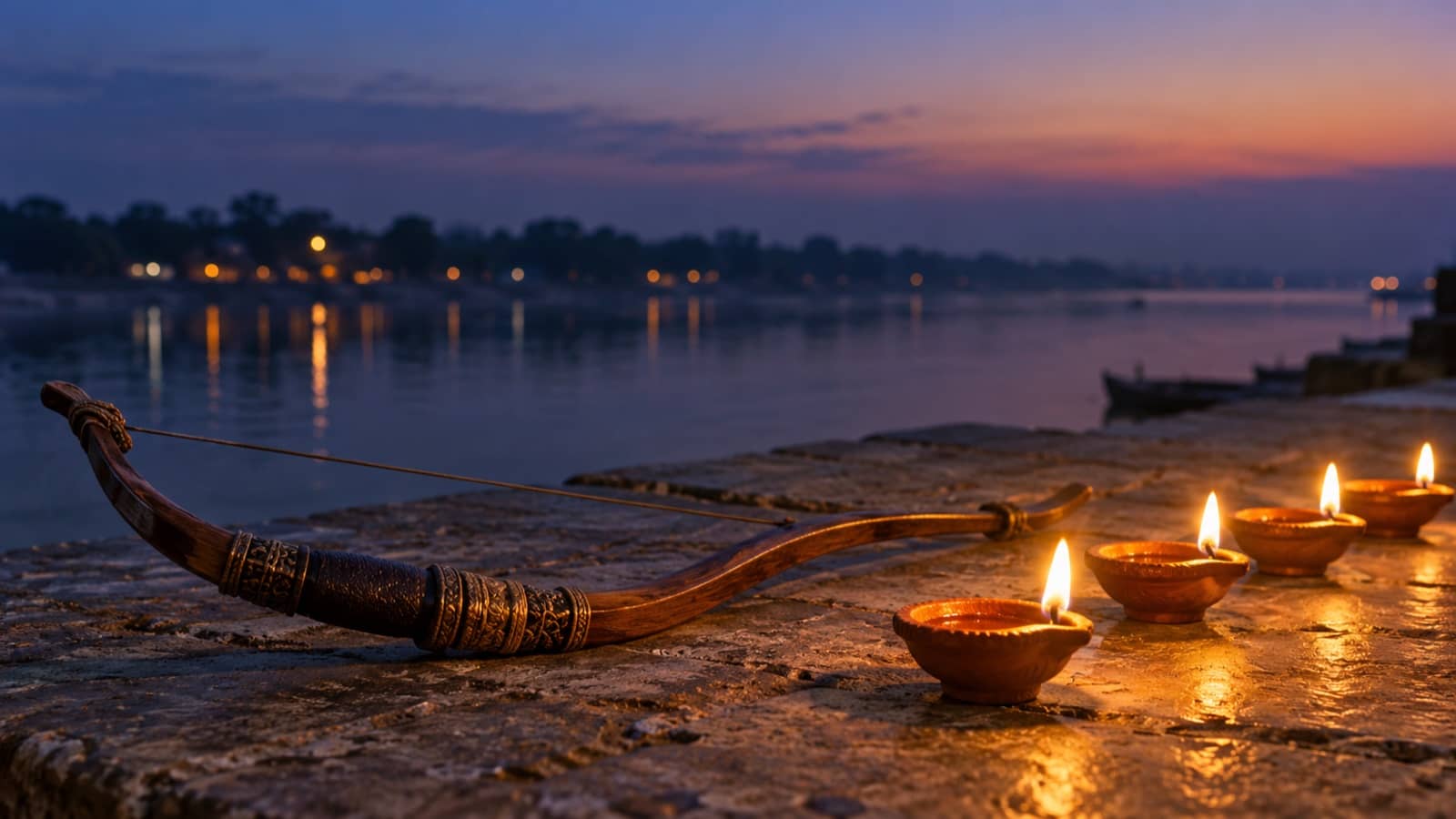 Ramnagar Ramlila Celebrates Coronation With Lamps and an Overnight Tableau