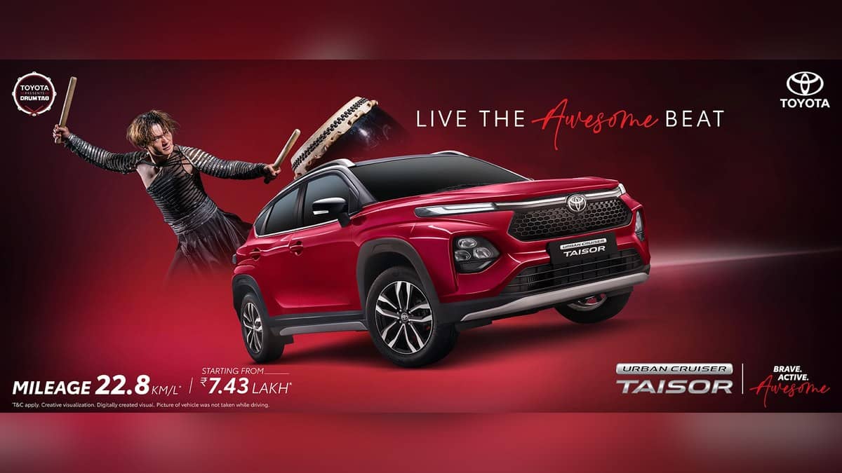 Toyota Urban Cruiser Taisor price list: Rs 7,43,000 to Rs 12,94,000