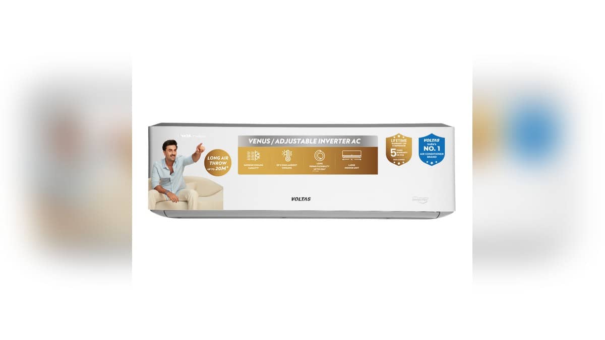 Square official product image of the Voltas 183FS Venus Luxe split air conditioner
