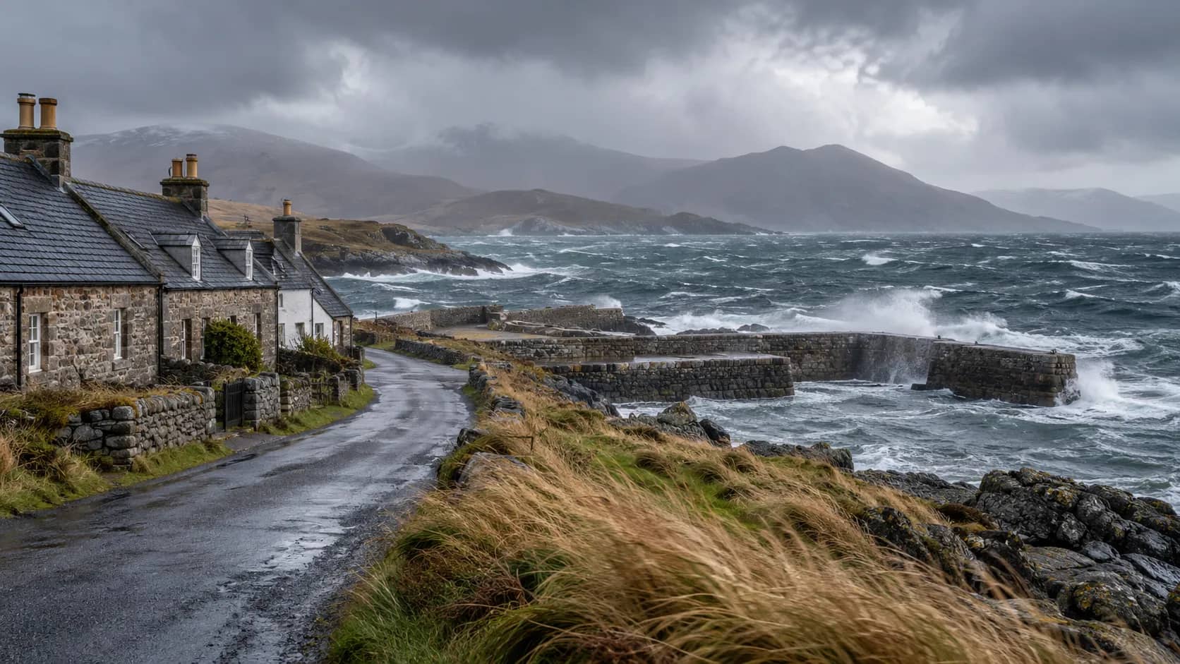 Scotland faces strong winds before UK weather eases midweek