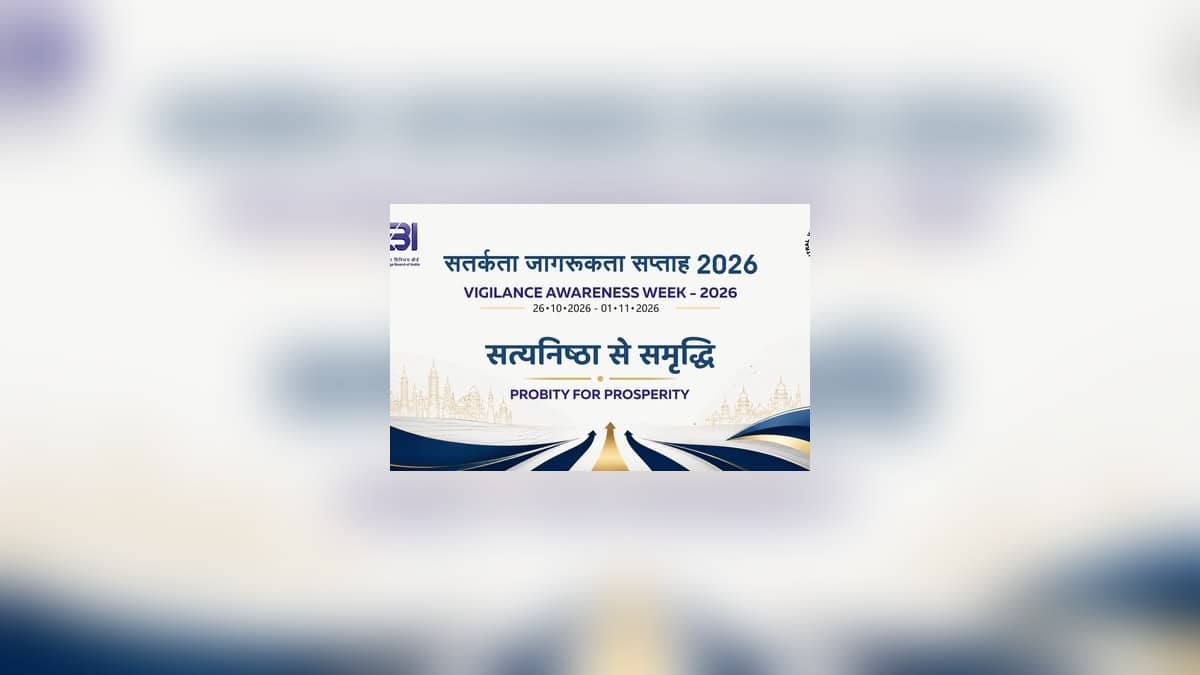 SEBI vigilance awareness campaign banner with a message about probity and prosperity.