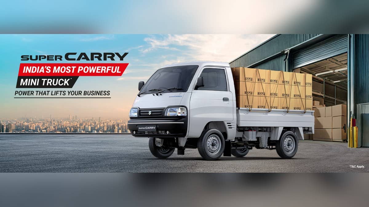 Maruti Suzuki Super Carry in the official landscape desktop product banner
