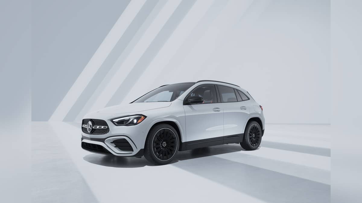 Official landscape Mercedes-Benz GLA hero image showing an overseas-specification SUV