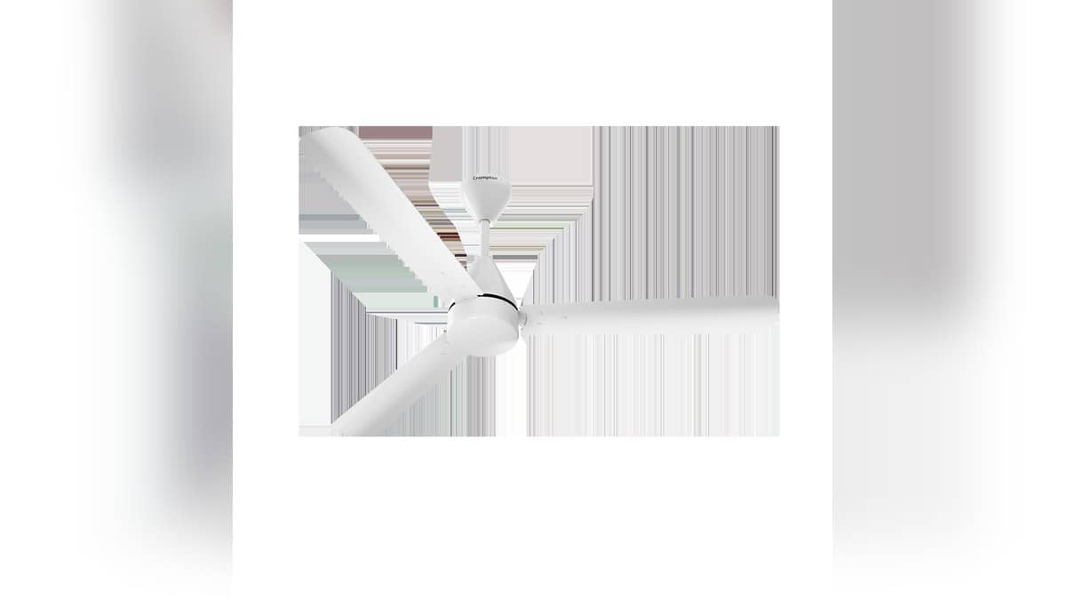 Square official pack shot of the Crompton Energion Hyperjet BLDC ceiling fan