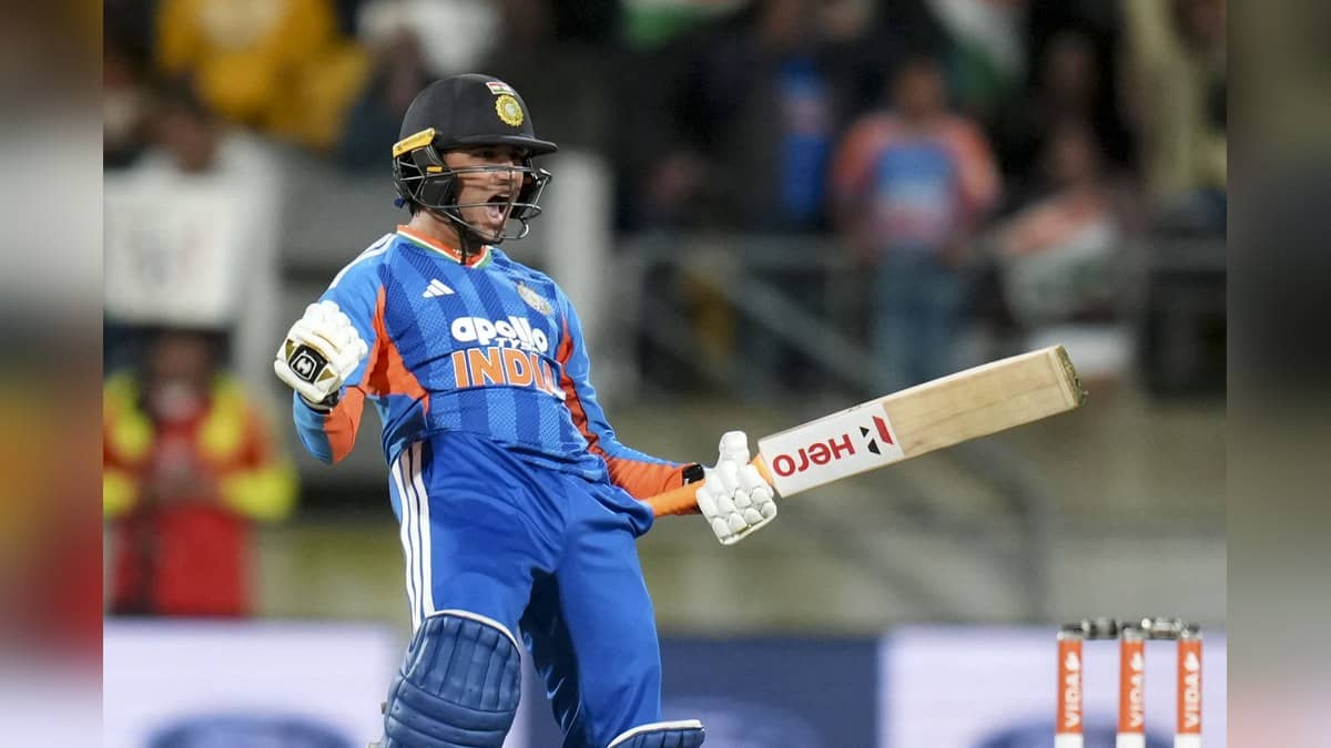 Abhishek Sharma appears in an ICC photograph accompanying its cricket rankings coverage.