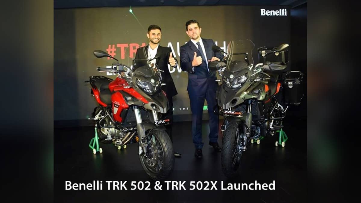 Benelli TRK 502X tyre sizes: 110/80 R19 front, 150/70 R17 rear
