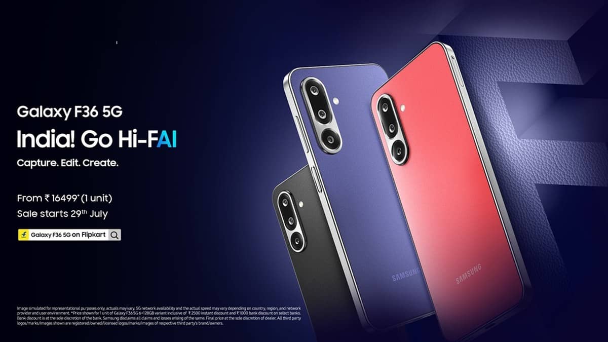 Galaxy F36 5G records 4K on both front and rear cameras