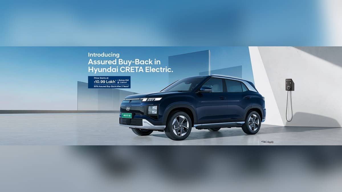 Hyundai Creta Electric in an official landscape promotional banner