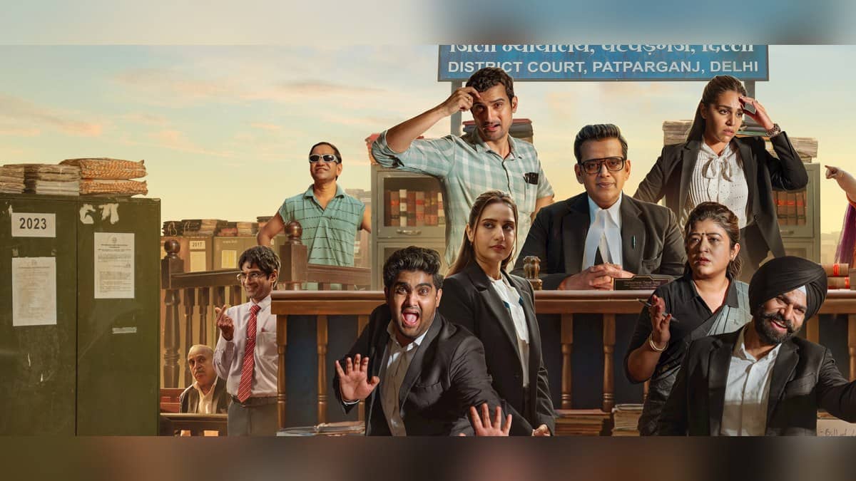 Official Netflix promotional artwork for the courtroom comedy Maamla Legal Hai.