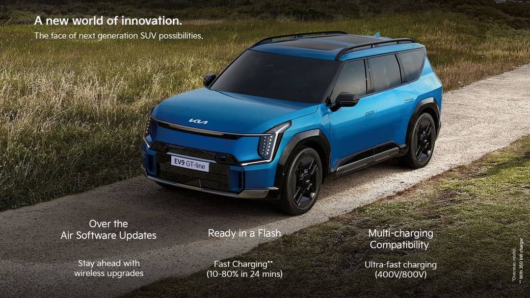 String Accross Kia EV9 price from Rs 1,29,91,312: GT-Line AWD